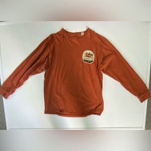 orange long sleeve tshirt